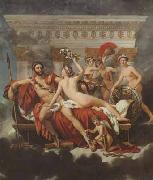Jacques-Louis David Mars disarmed by venus and the three graces (mk02) USA oil painting reproduction